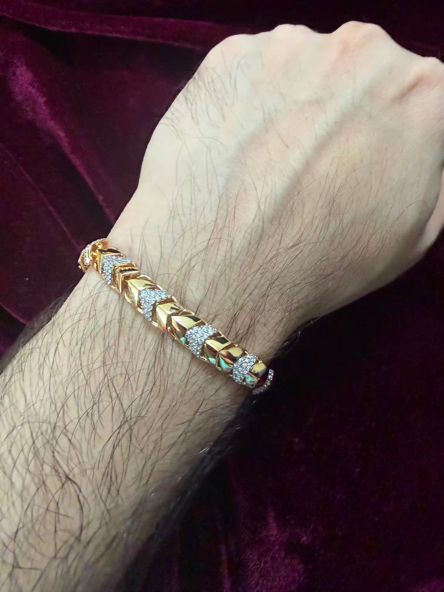 Premium Chevron Luxe Men's Rakhi Bracelet