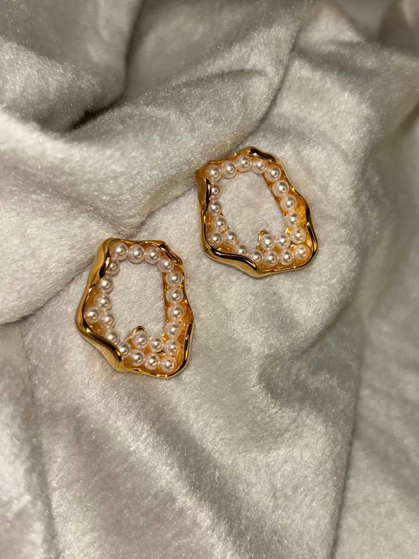 Moon Split Earrings 18K Gold Plated Earrings Premium Earrings