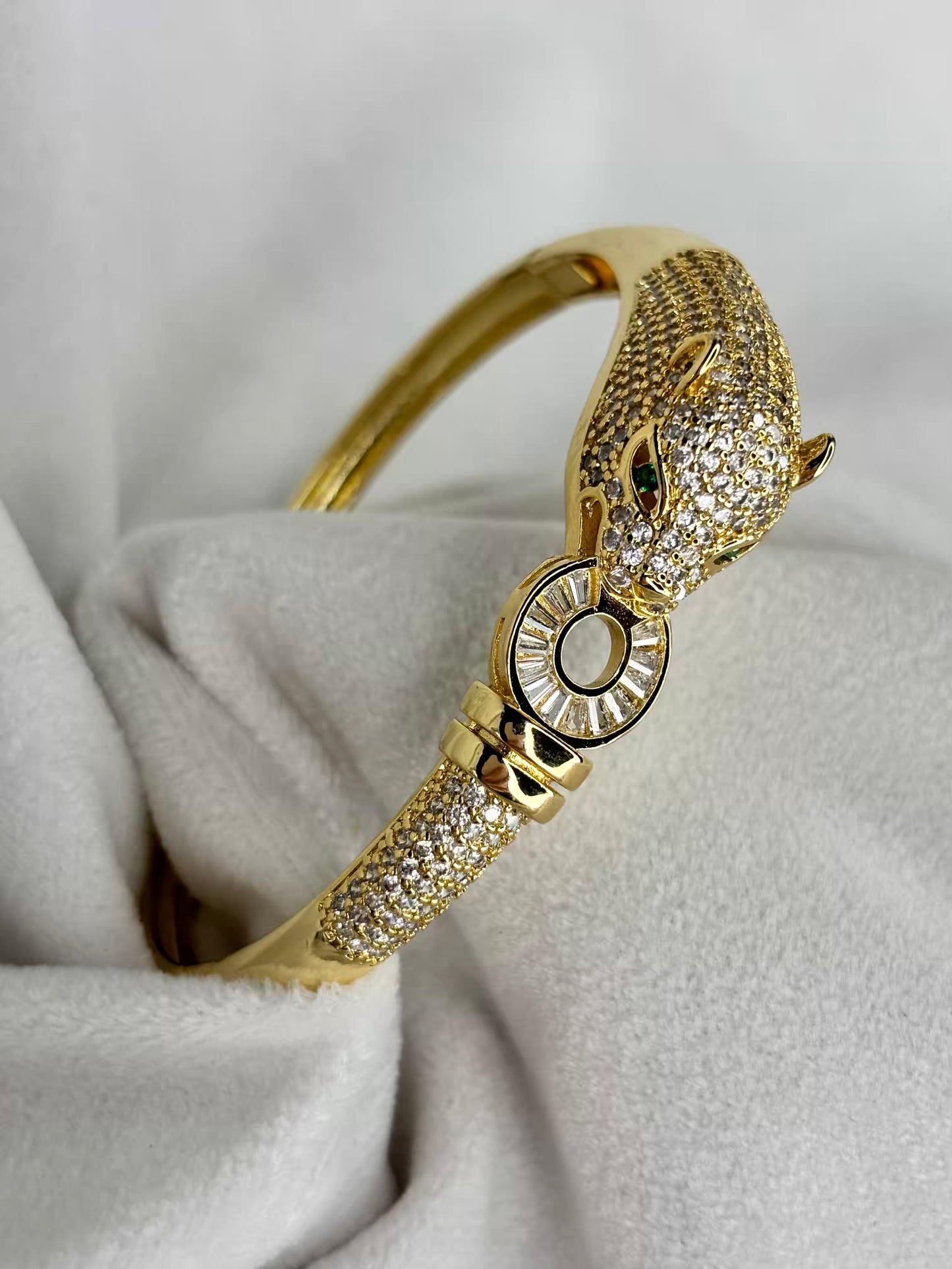 Tiger thick Head Premium Kada Bangle 18K Gold Plated Bangle