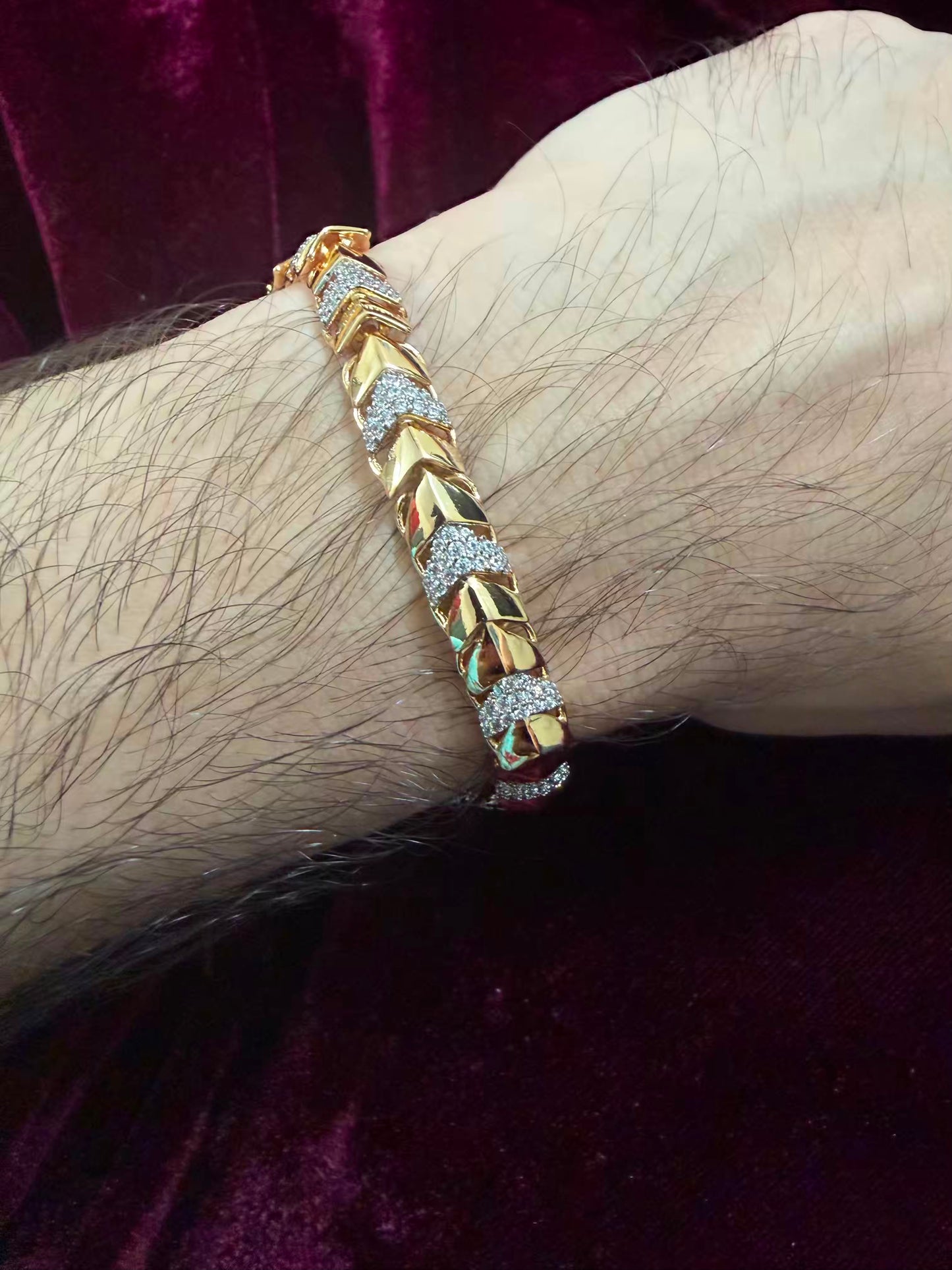 Premium Chevron Luxe Men's Rakhi Bracelet