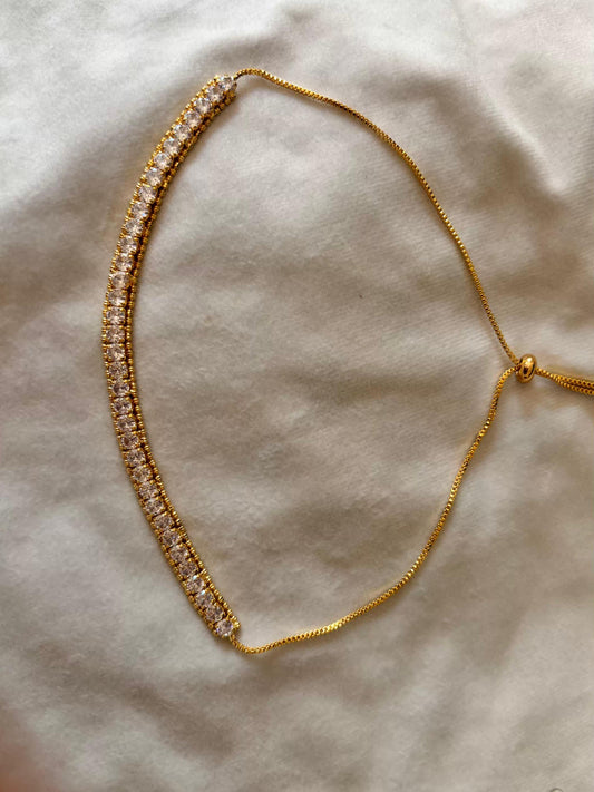 Choker Tennis Necklace 18K Gold Plated Premium Necklace