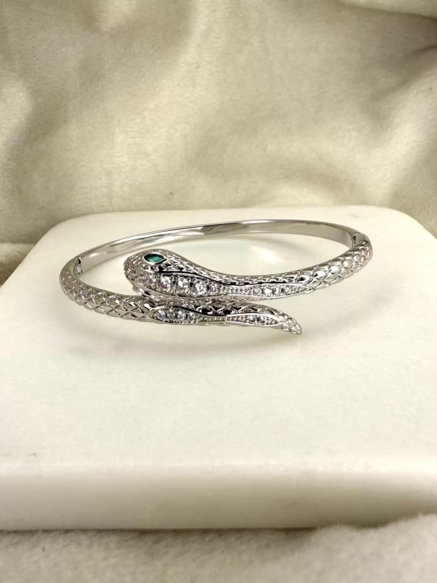 Venom Silver Panther Bangle/ Panther Kada Bangle