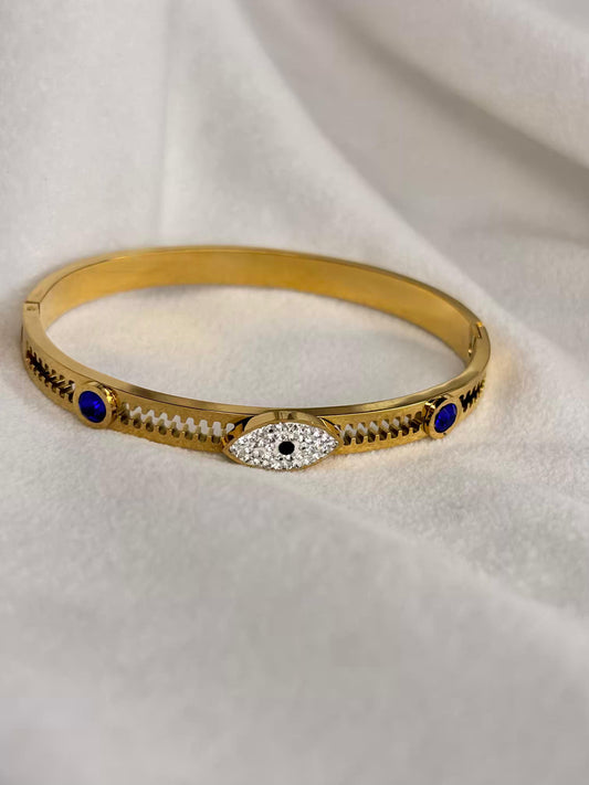 Drishti Evil Eye Kada  Premium Kada Bangle 18K Gold Plated Bangle