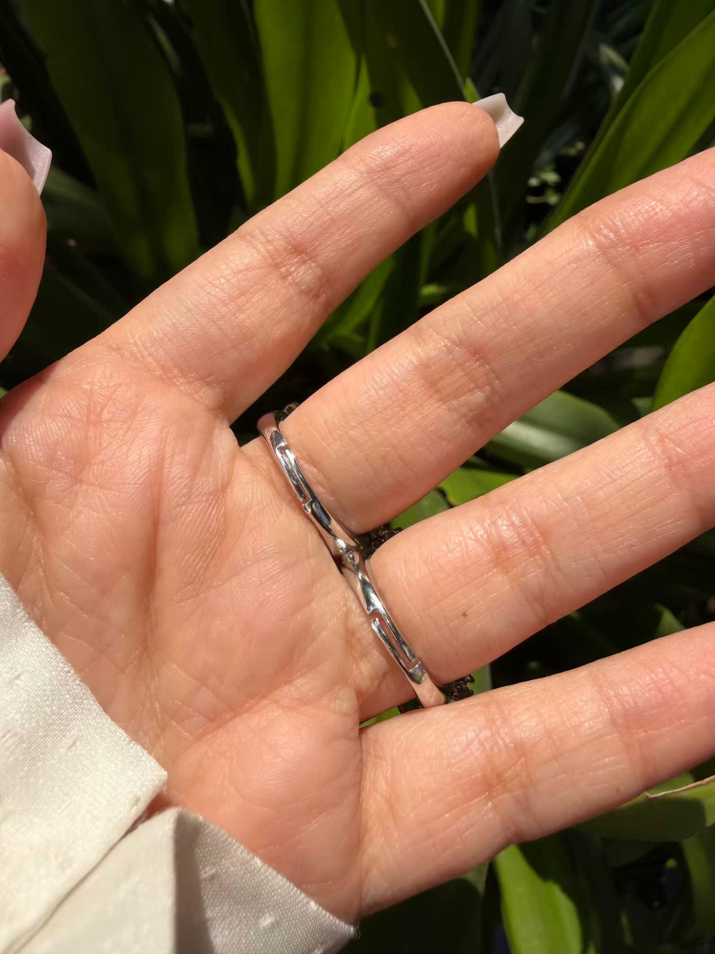 Green Star Diamonds Silver Plated Rings