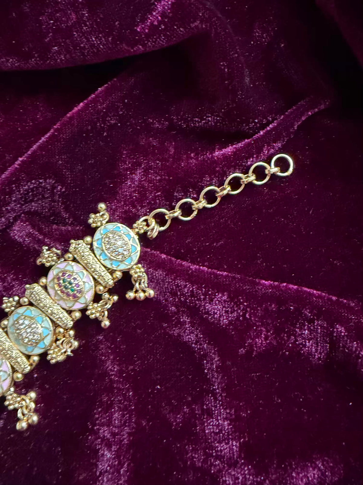 Ghungroo Pink Green Maharani Watch ( Customise Free Initial )( Random side strap colour)