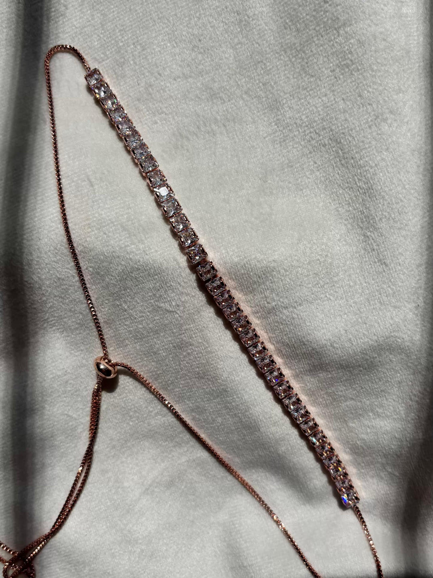 Choker Tennis Necklace Rose Gold Plated Premium Necklace