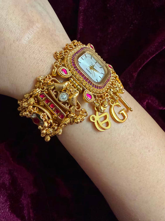 Rangrez Royale Heritage Watch Rakhi in Premium Swarovski (Free Initial)