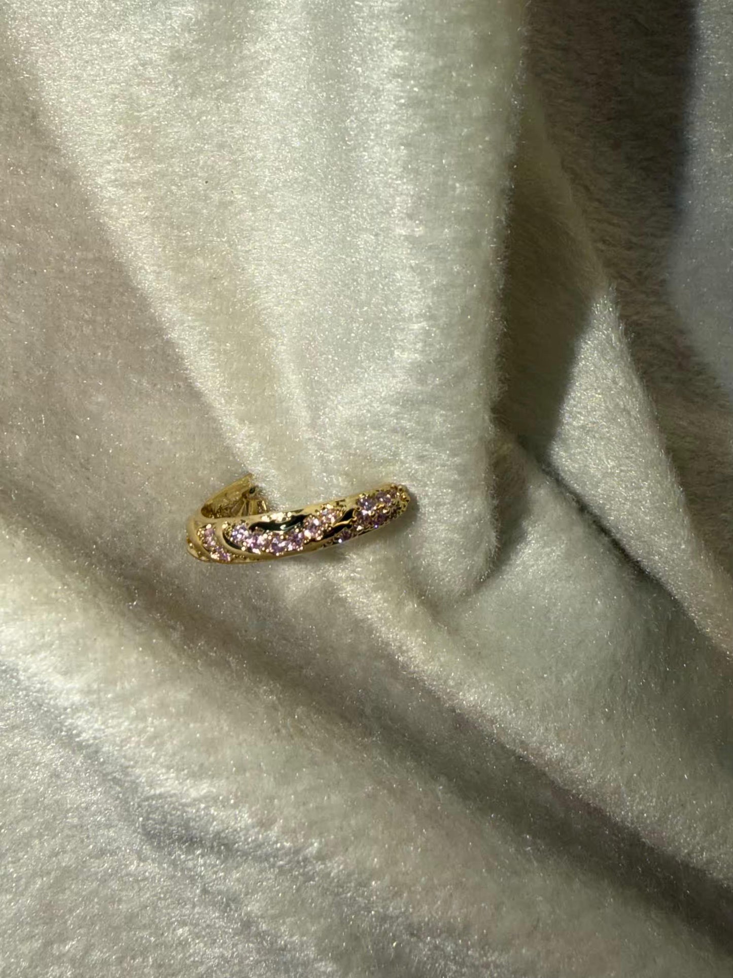 Serpentine Multicoloured Necklace, Bracelet, Earrings and Ring Full set Premium Gold Rhodium