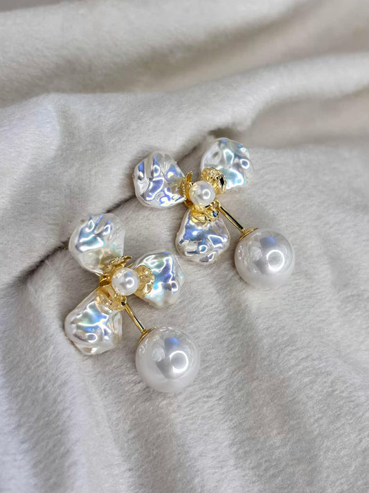 Pearl Flora 18K Gold Plated Premium Earrings