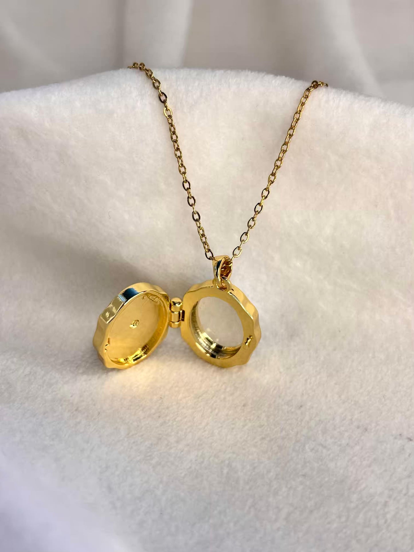 Butterfly Engraved (Photo/Message) Openable Necklace 18K Gold Plated Premium Necklace