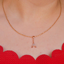 Load image into Gallery viewer, Eifel Tower Necklace - Rose Gold
