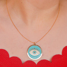 Load image into Gallery viewer, Ocean Evil Eye Necklace - Gold

