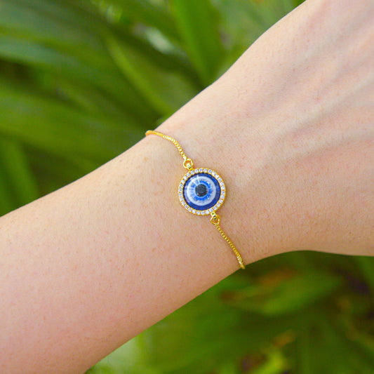Nazar Battu Evil Eye Gold Color Bracelet