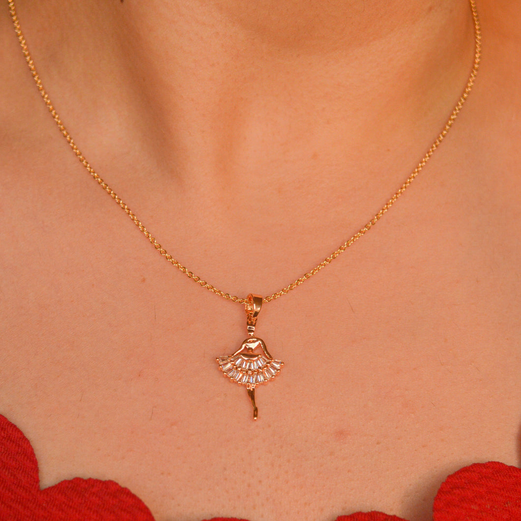 Fairy Girl Necklace - Rose Gold