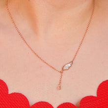 Load image into Gallery viewer, Half Winged Necklace - Rose Gold
