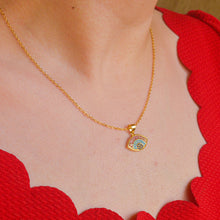 Load image into Gallery viewer, Pink Blue Evil Eye Necklace
