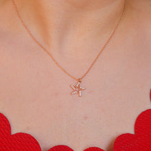 Load image into Gallery viewer, Diamond Star Necklace - Rose Gold

