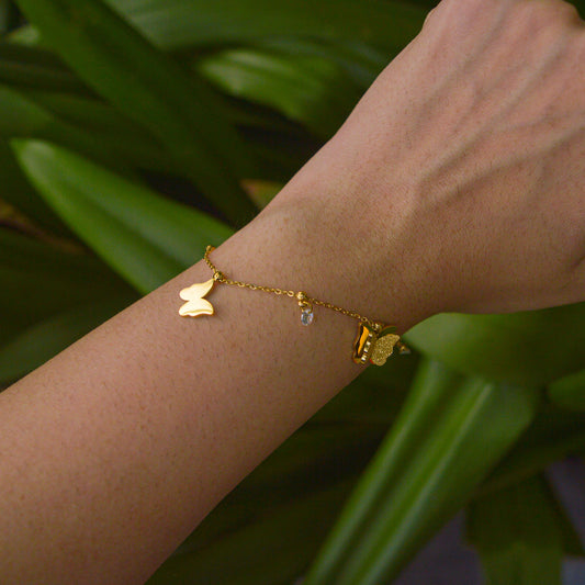 Gold Butterfly Bracelet