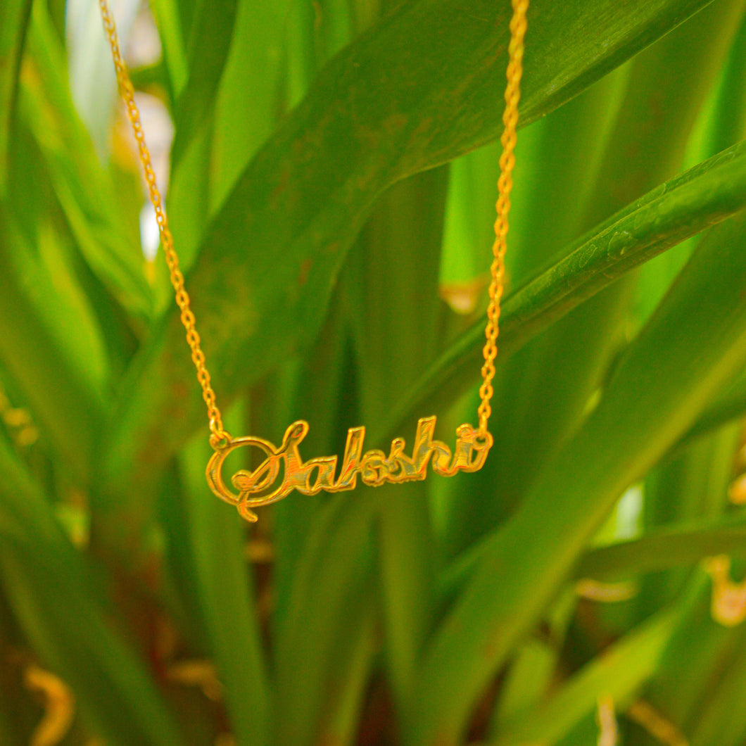Name Necklace Personalised ( Gold )