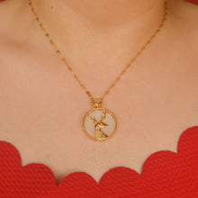 Load image into Gallery viewer, Antler Deer Necklace - Gold
