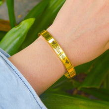 Load image into Gallery viewer, Name Customised Kadha Bangle Bracelet - Gold

