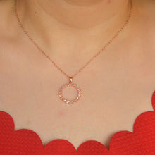 Load image into Gallery viewer, Karma Ring Necklace - Rose Gold
