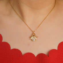 Load image into Gallery viewer, Flying Bee Necklace - Gold
