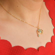 Load image into Gallery viewer, Tear Drop Evil Eye Necklace - Gold
