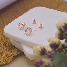 Load image into Gallery viewer, Cute Smiley Earrings Ear Studs - Rose Gold
