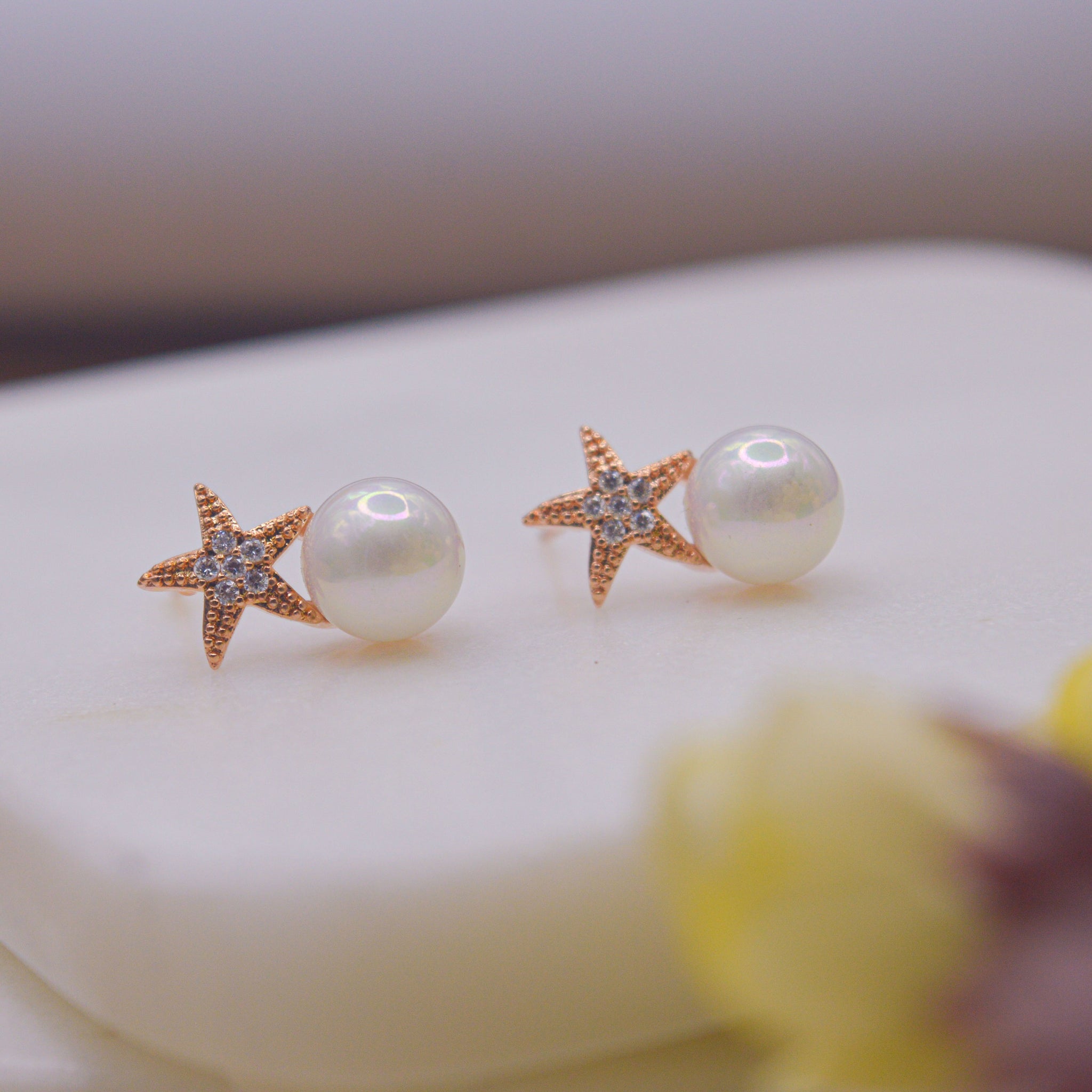 Starfish Earrings in Gold - Heather Scott Jewellery