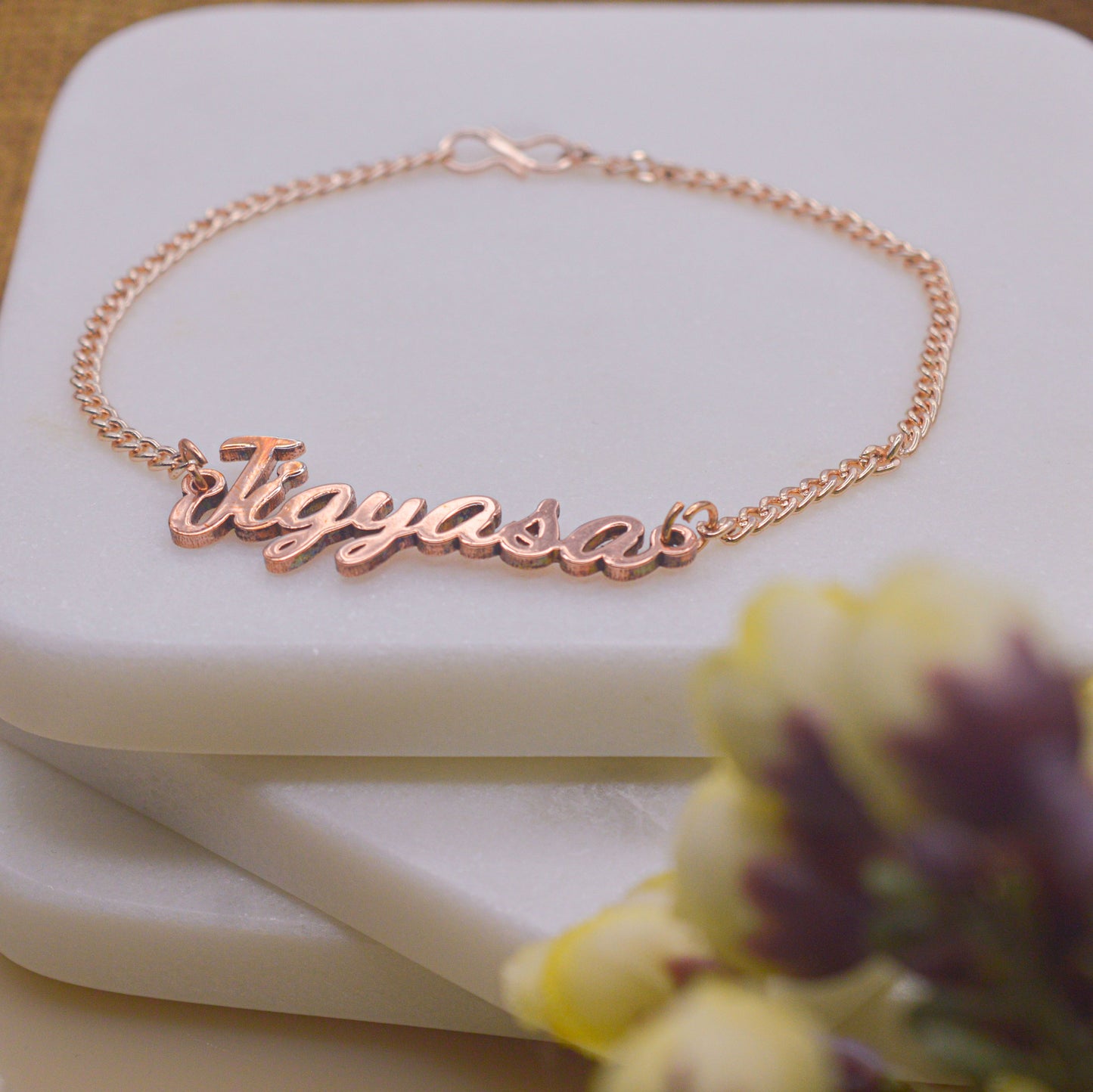 Name Bracelet - Rose Gold ( ONLY PREPAID ORDER ) 7-10 days Delivery time