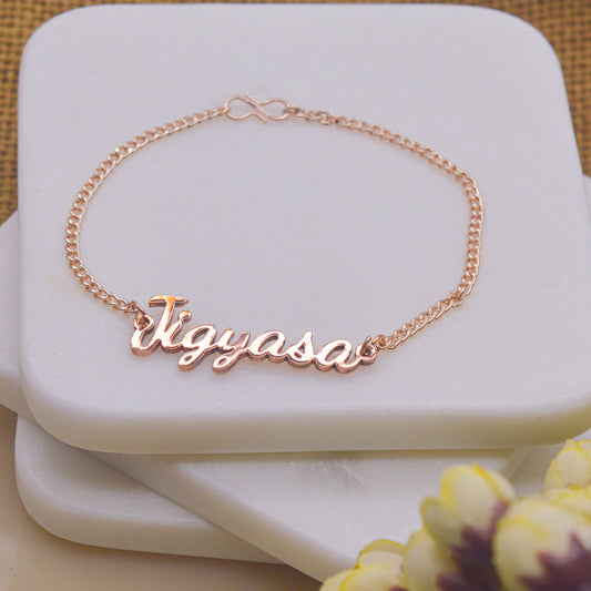 Name Bracelet - Rose Gold ( ONLY PREPAID ORDER ) 7-10 days Delivery time
