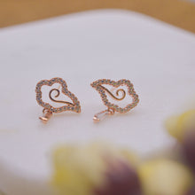 Load image into Gallery viewer, Dreamy Clouds Spiral Earrings Ear Studs - Rose Gold
