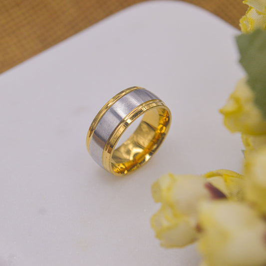 Platinum Gold Toned Ring - Unisex