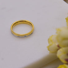 Load image into Gallery viewer, Dual Gold Silver Toned Couple Band / Men Promise Ring
