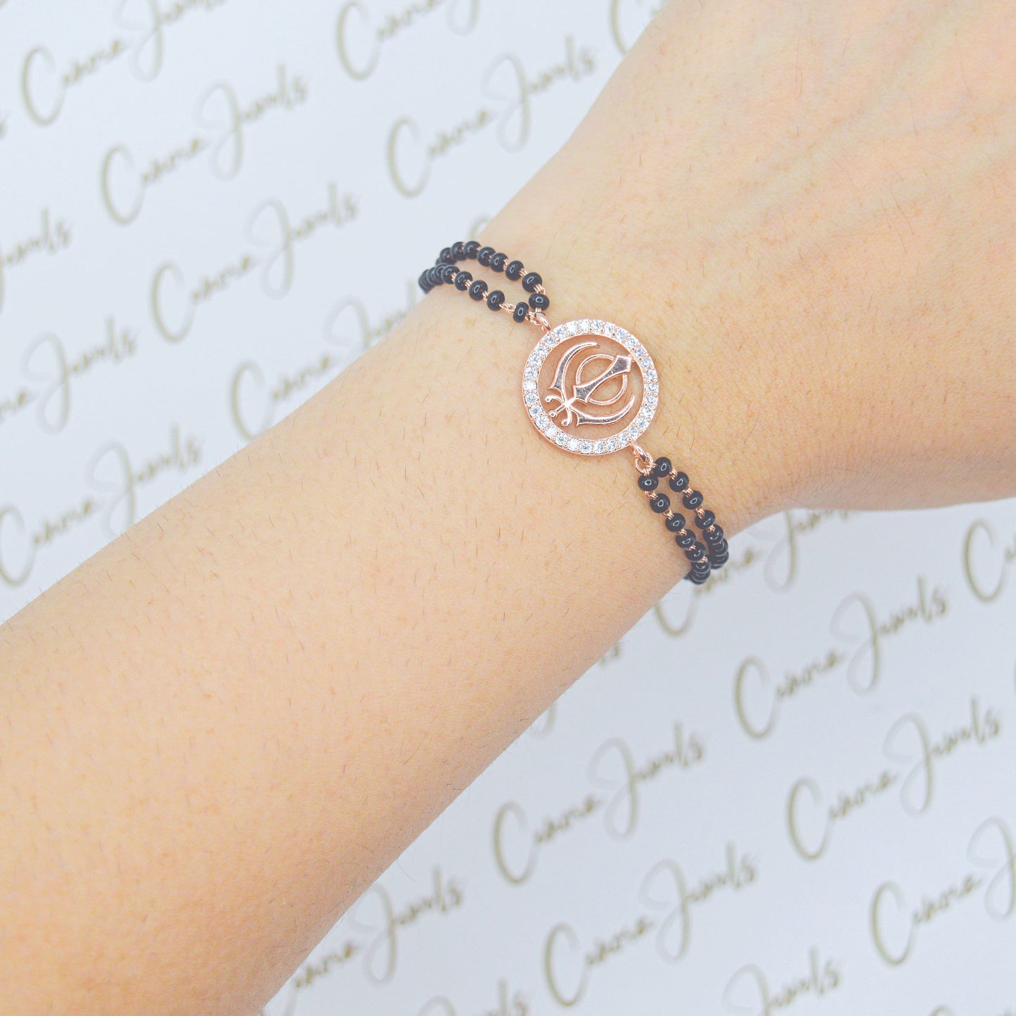 Khalsa Khanda Bracelet- Rose Gold